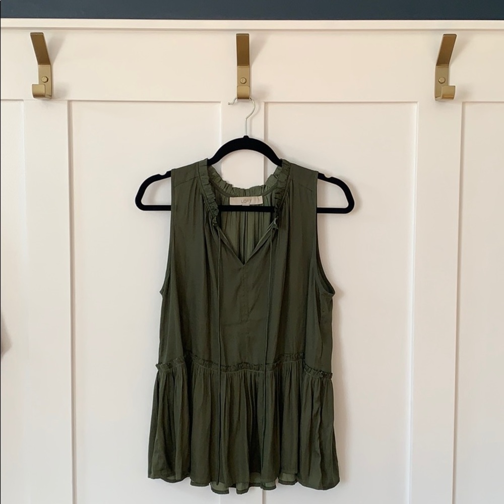 Loft Peplum Tank